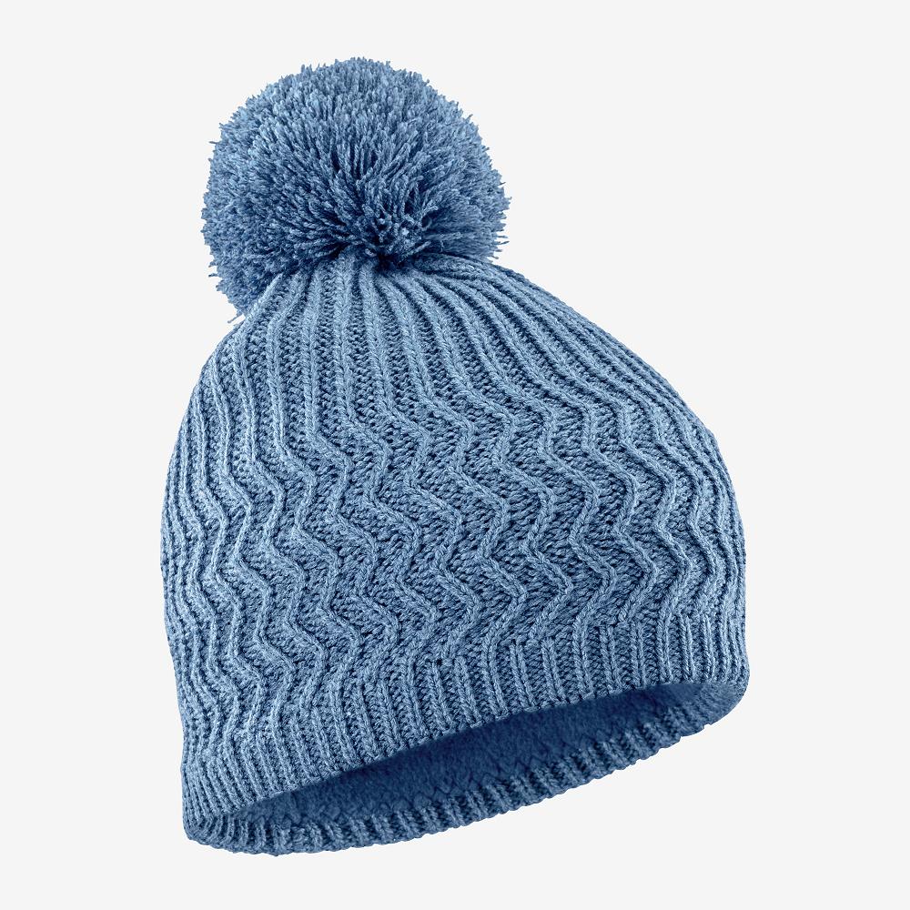 Bonnets Salomon Homme Bleu - Salomon KUBA - France (4130-AKBXW)